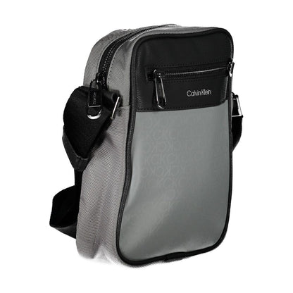 Calvin Klein Graue Polyester-Umhängetasche – Eleganz trifft Funktionalität