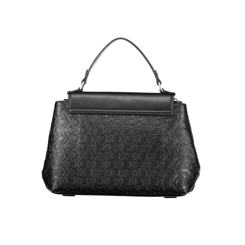 Calvin Klein Schwarze Polyester Handtasche – Eleganz und Funktionalität vereint