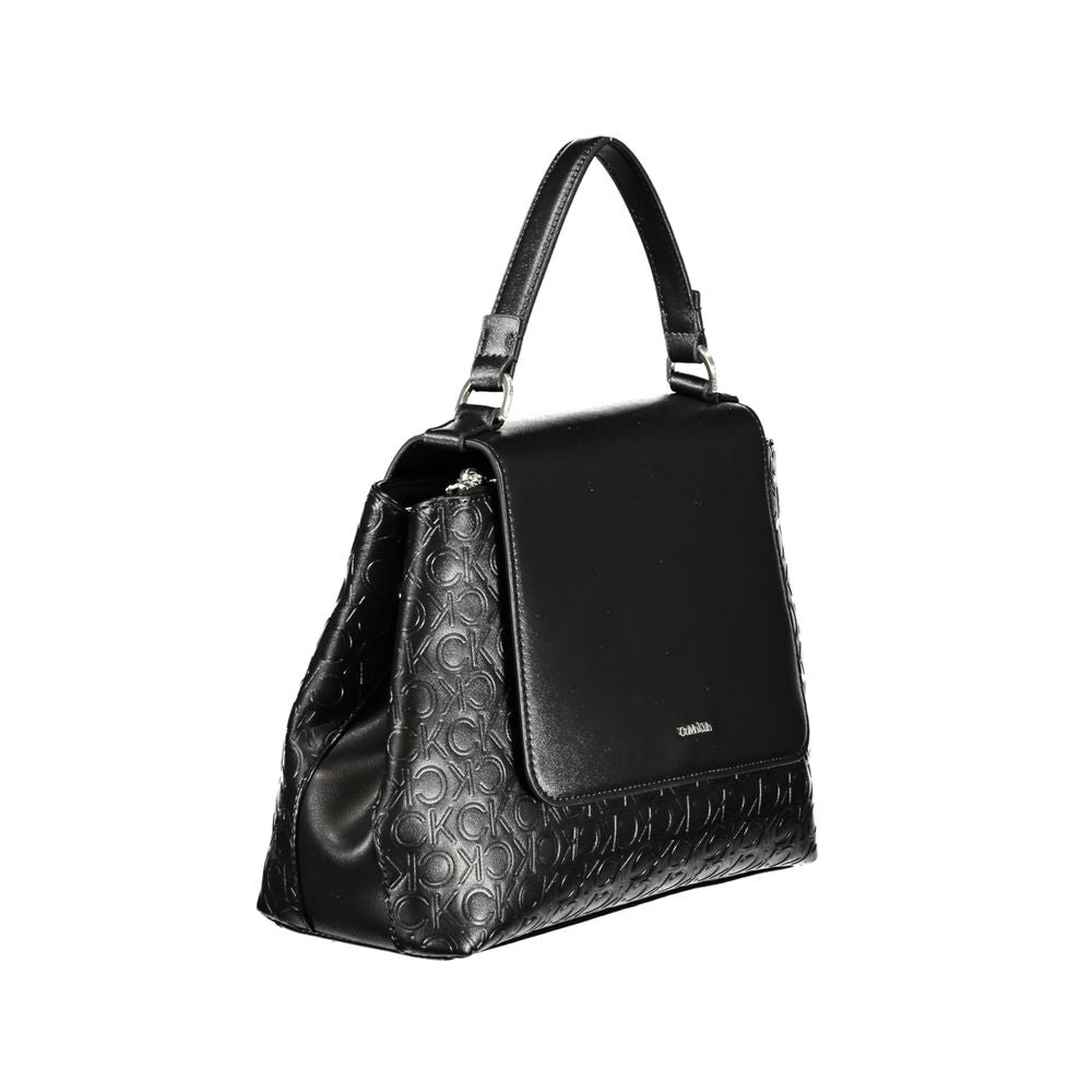 Calvin Klein Schwarze Polyester Handtasche – Eleganz und Funktionalität vereint