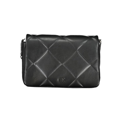 Calvin Klein Schwarze Polyester Handtasche – Eleganz trifft Nachhaltigkeit