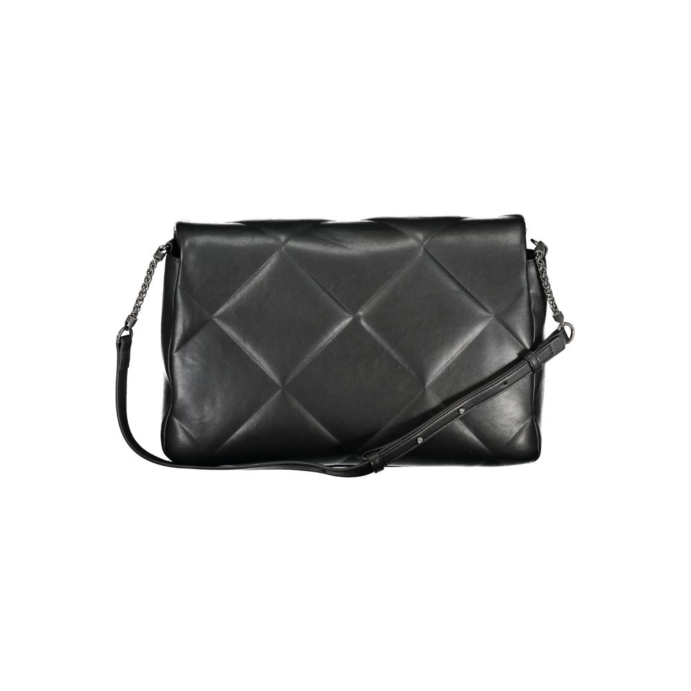 Calvin Klein Schwarze Polyester Handtasche – Eleganz trifft Nachhaltigkeit