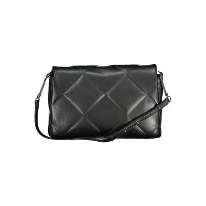 Calvin Klein Schwarze Polyester Handtasche – Eleganz trifft Nachhaltigkeit