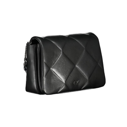 Calvin Klein Schwarze Polyester Handtasche – Eleganz trifft Nachhaltigkeit