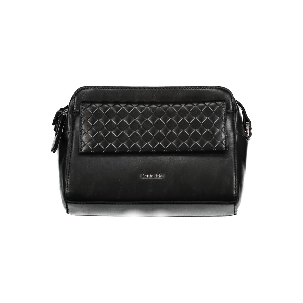 Calvin Klein Schwarze Polyester Handtasche – Elegante Umhängetasche für Damen