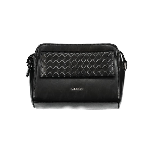 Calvin Klein Schwarze Polyester Handtasche – Elegante Umhängetasche für Damen