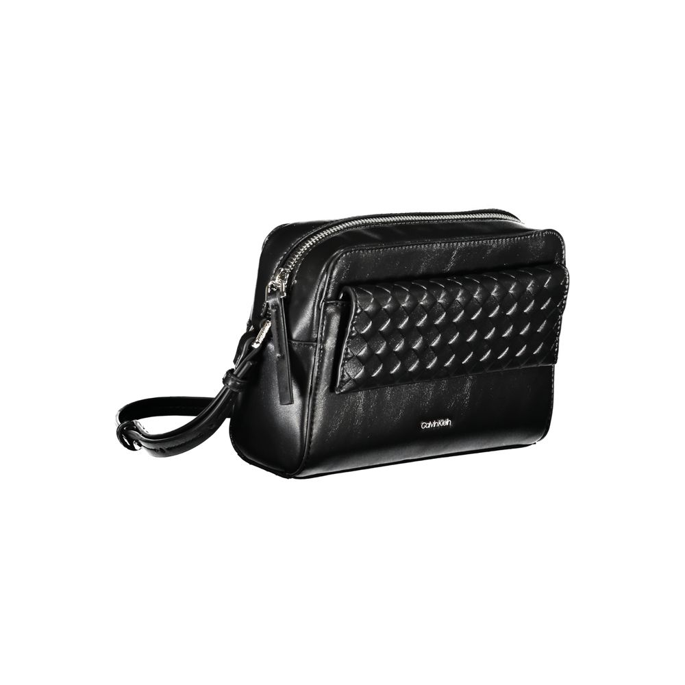 Calvin Klein Schwarze Polyester Handtasche – Elegante Umhängetasche für Damen