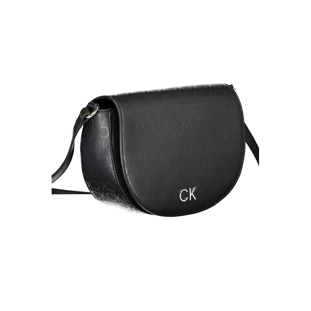 Calvin Klein Schwarze Polyethylen-Handtasche – Exklusive Damenhandtasche für jeden Anlass