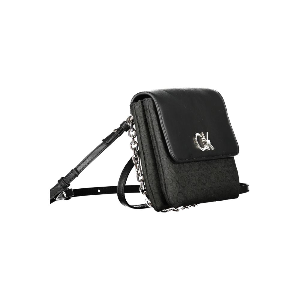Calvin Klein Schwarze Polyester Handtasche für Damen - Eleganz trifft Funktionalität