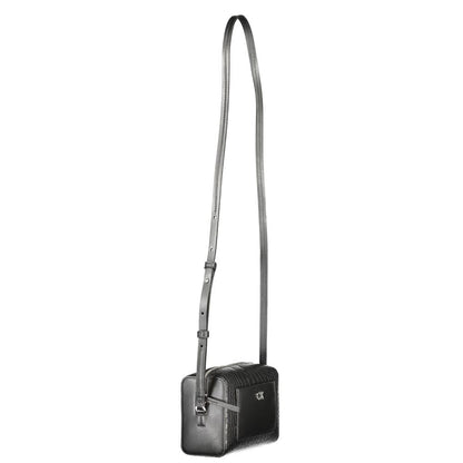 Calvin Klein Schwarze Polyester Handtasche – Elegante Umhängetasche für Damen