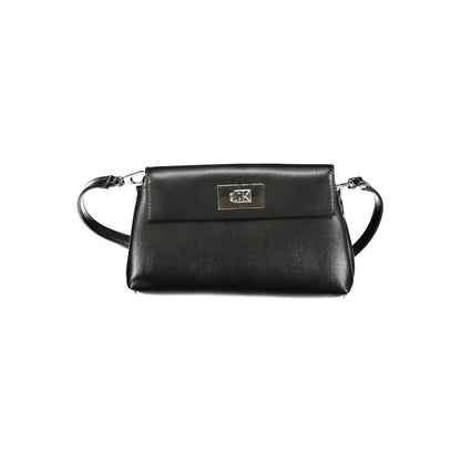 Calvin Klein Schwarze Polyester Handtasche für Damen – Eleganz Trifft Funktionalität