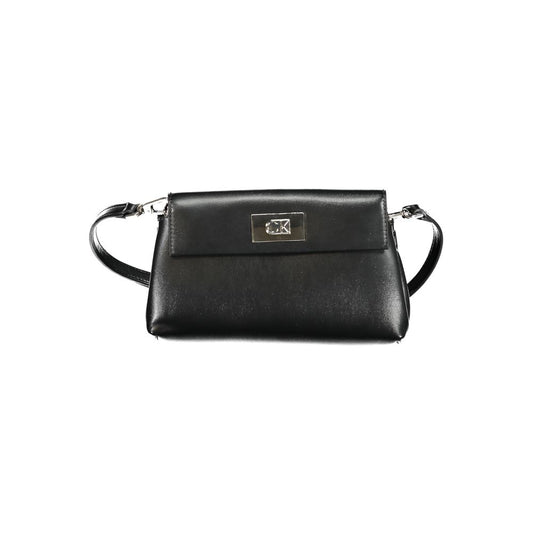 Calvin Klein Schwarze Polyester Handtasche für Damen – Eleganz Trifft Funktionalität