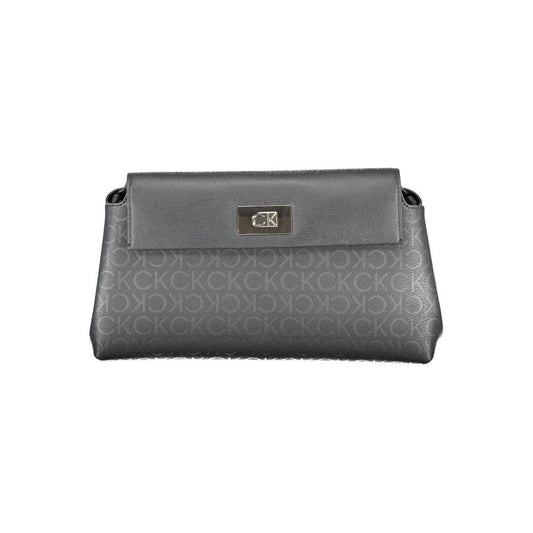 Calvin Klein Schwarze Polyester Handtasche – Elegante Damenhandtasche