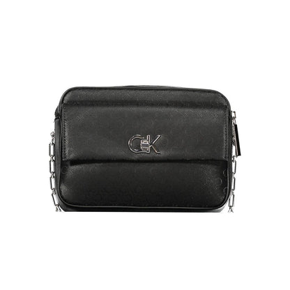 Calvin Klein Schwarze Polyester Handtasche – Elegante Umhängetasche für Frauen