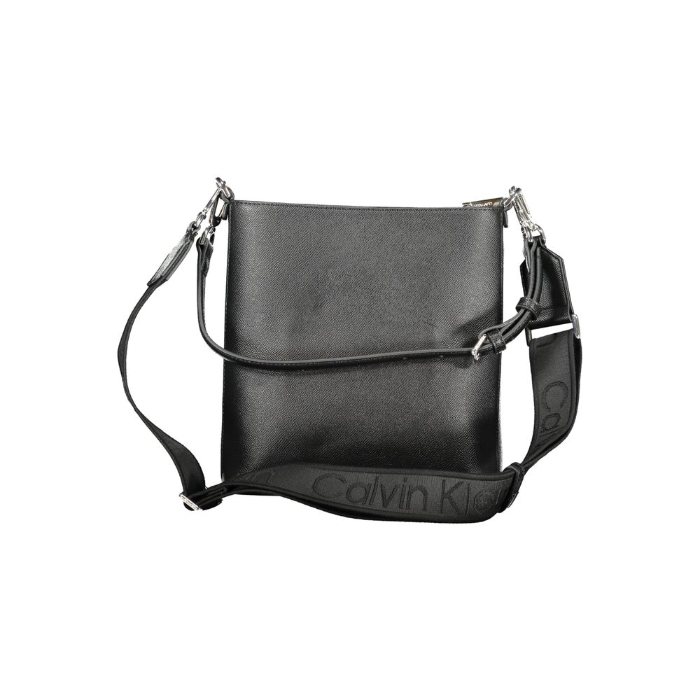 Schwarze Polyester Handtasche von Calvin Klein – Eleganz für jede Gelegenheit