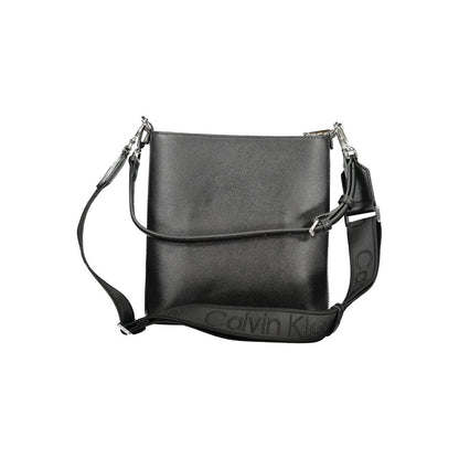 Schwarze Polyester Handtasche von Calvin Klein – Eleganz für jede Gelegenheit