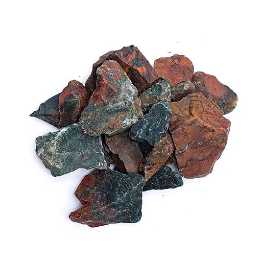 Magische Rough bloodstone (heliotrope) --