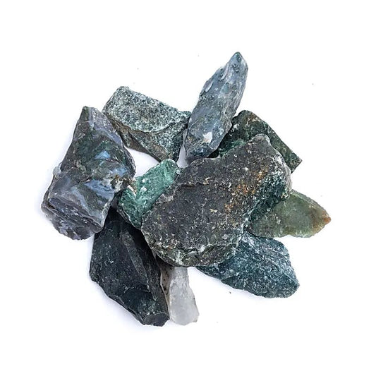 Stilvolle Rough moss agate --