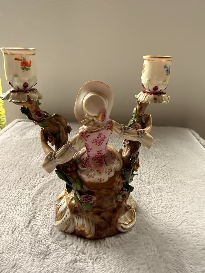 Meissen Porzellan Kandelaber, 19.Jh