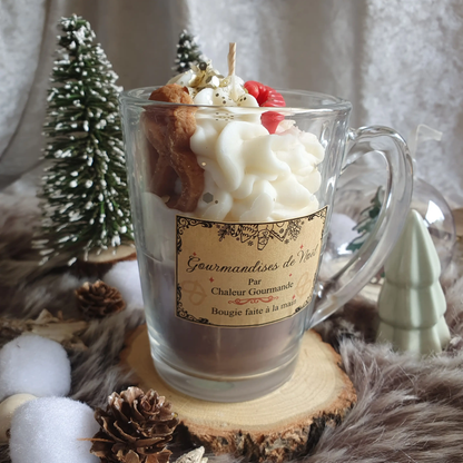 Handgefertigte Dessert-Kerze mit Brezel- & Süßigkeiten-Duft – 250g Sojawachs