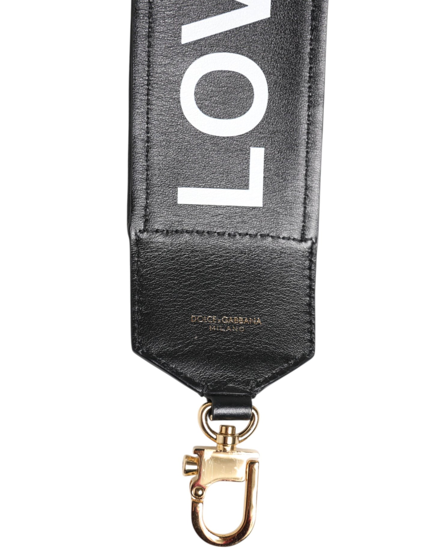 Dolce & Gabbana Schwarzer Leopardenprint Reversible Schulterriemen für Damen