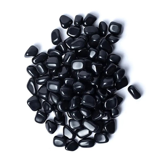 Wunderschöne Black agate tumbled stones