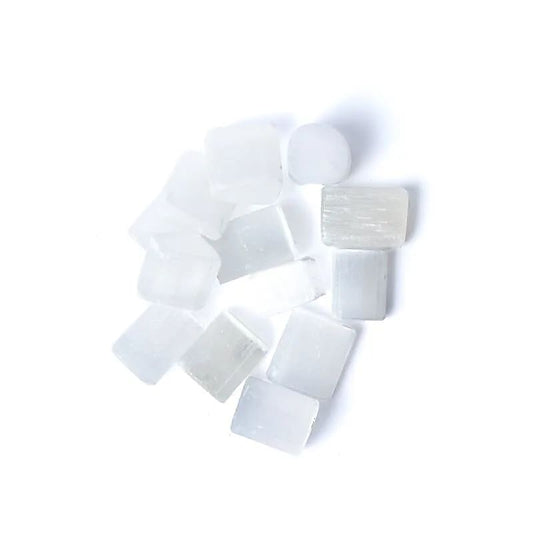 Stilvolle Selenite (satin spar) tumbled