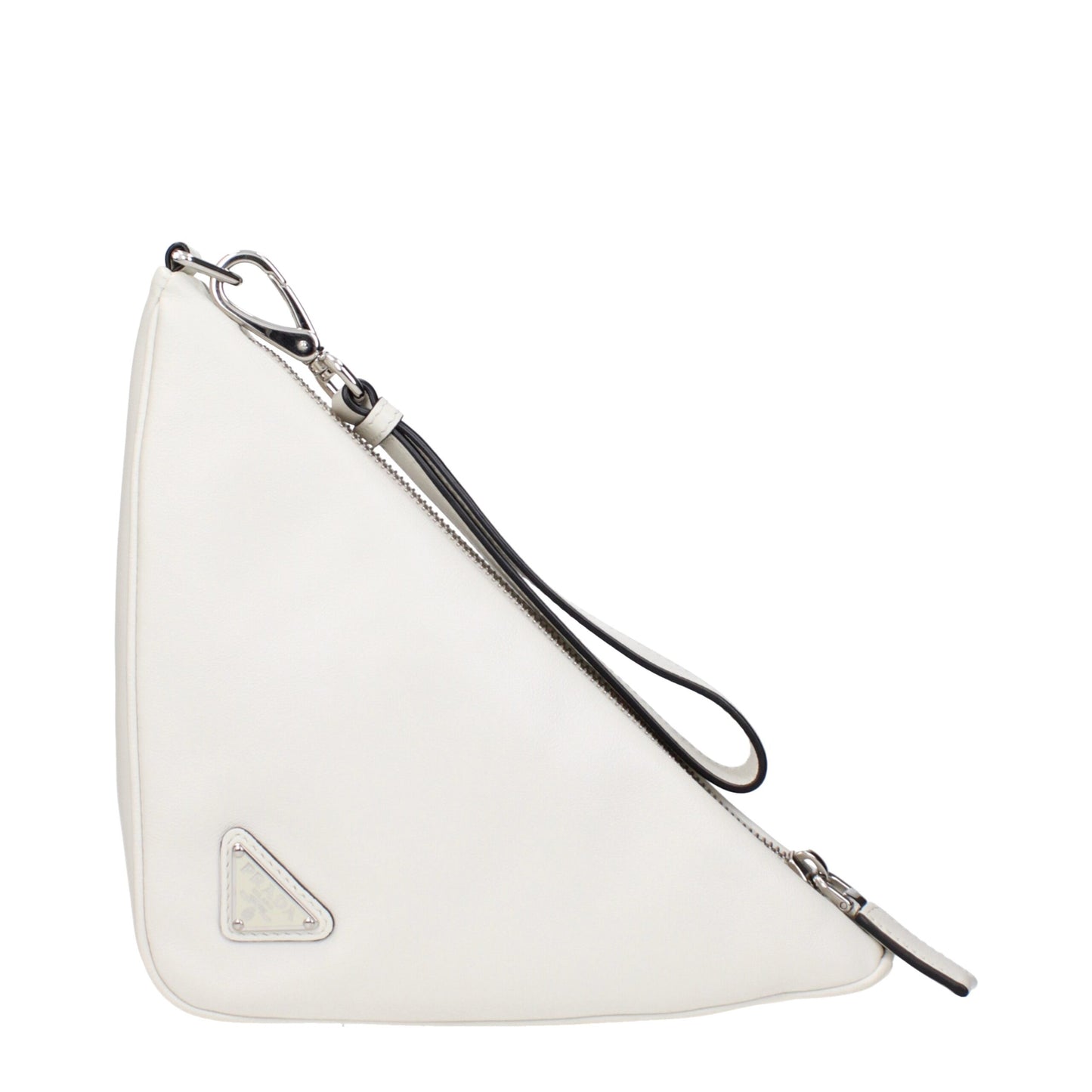 Prada Weiße Leder-Clutch - Eleganz in Perfektion