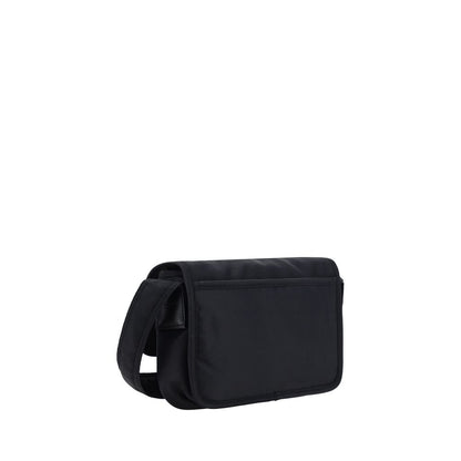 Luxuriöse Saint Laurent Schultertasche aus schwarzem Polyamid