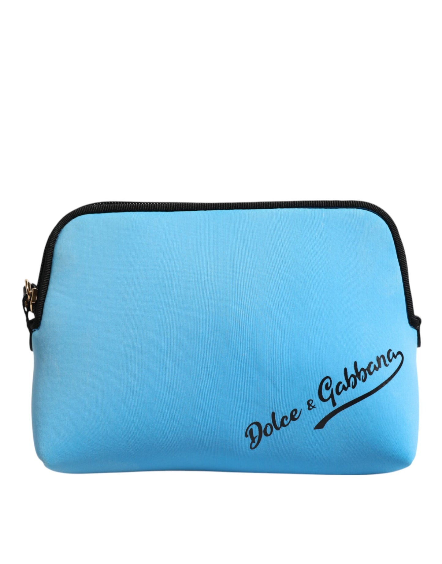 Dolce & Gabbana Blaue Nylon DG Logo Clutch Pouch Tasche