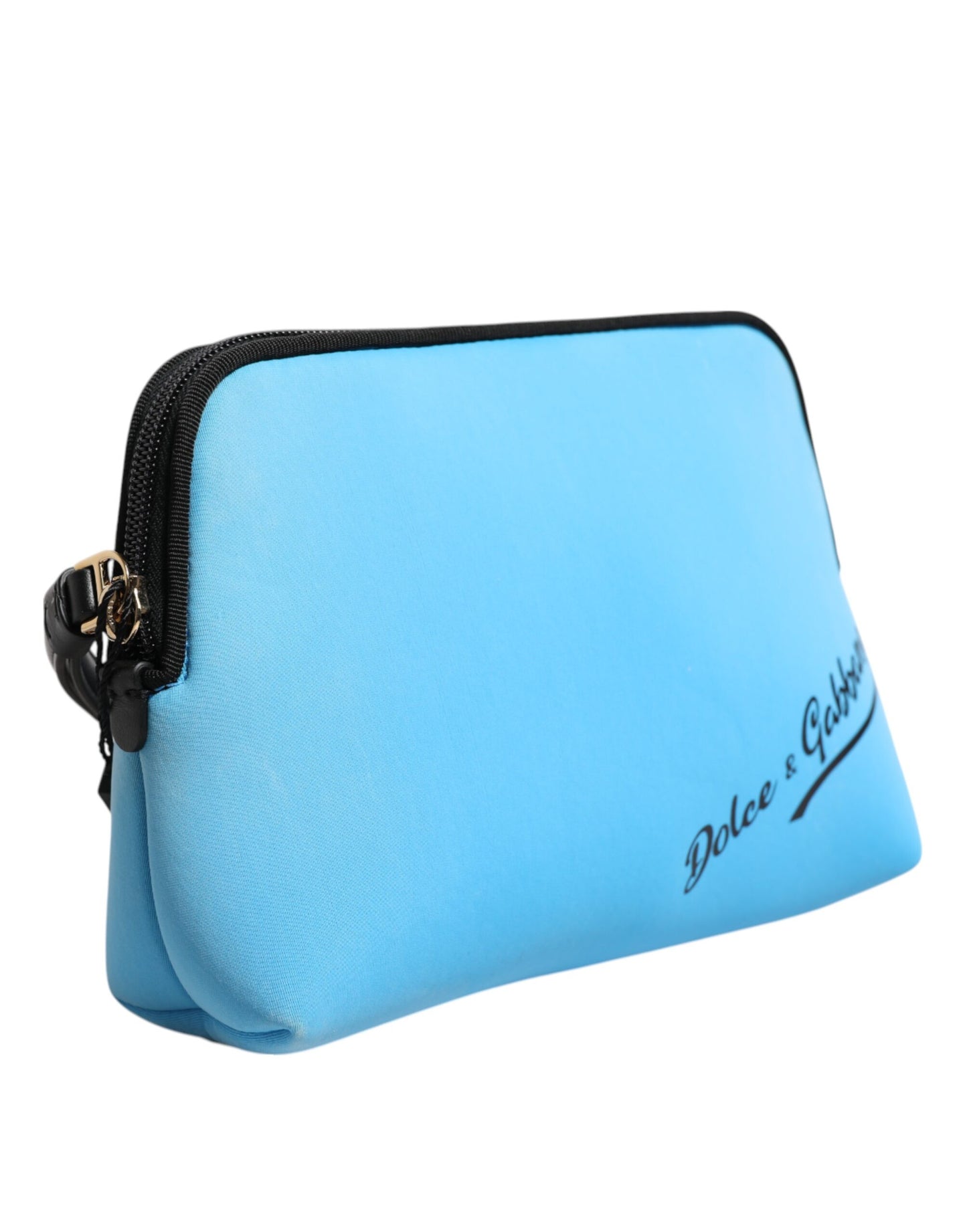 Dolce & Gabbana Blaue Nylon DG Logo Clutch Pouch Tasche