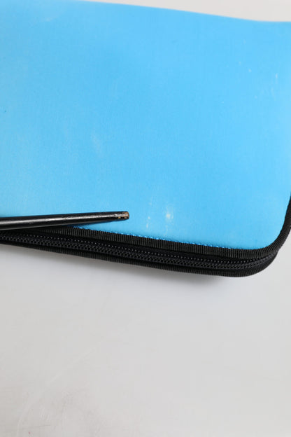 Dolce & Gabbana Blaue Nylon DG Logo Clutch Pouch Tasche