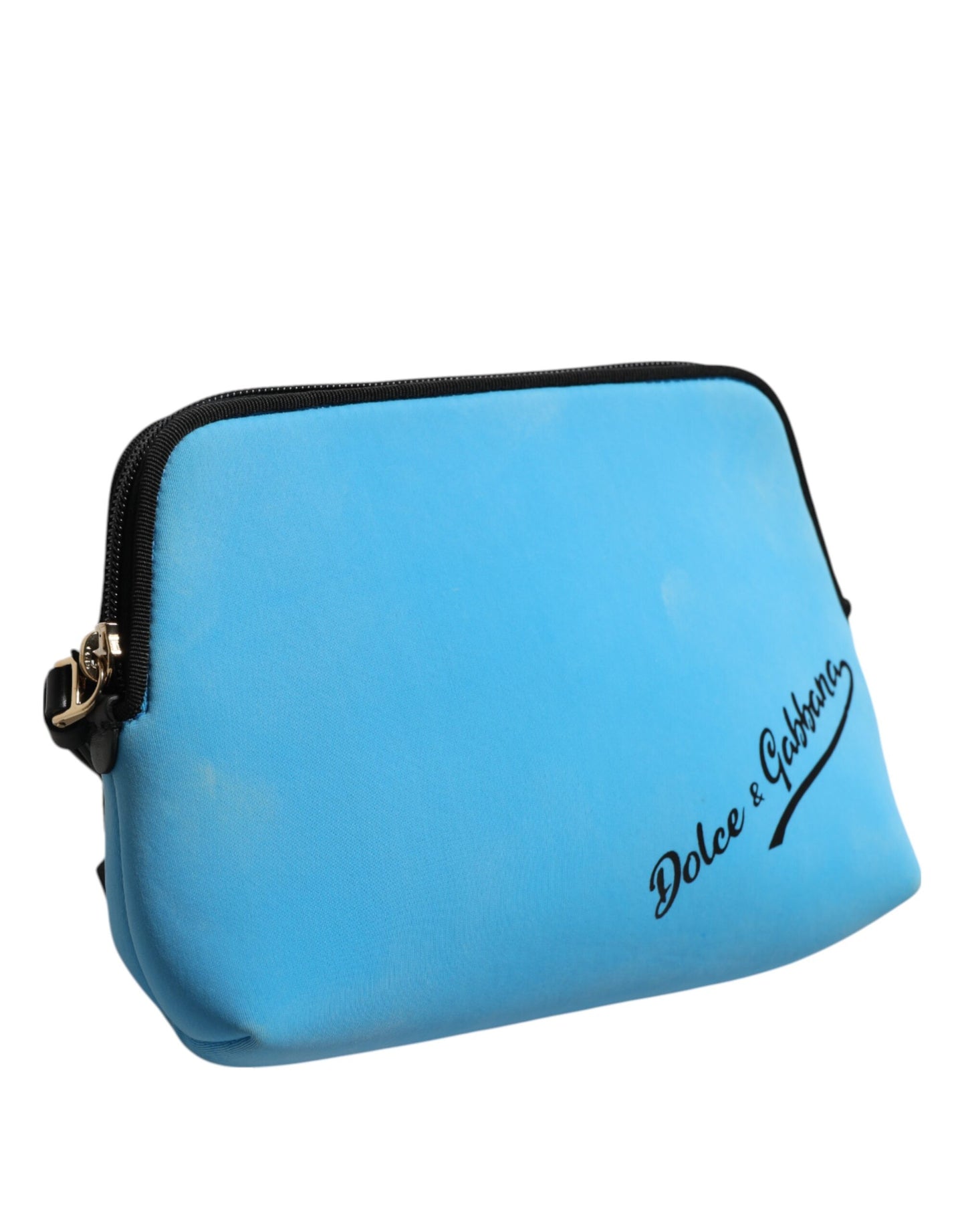Dolce & Gabbana Blaue Nylon DG Logo Clutch - Exklusive Damen Handtasche
