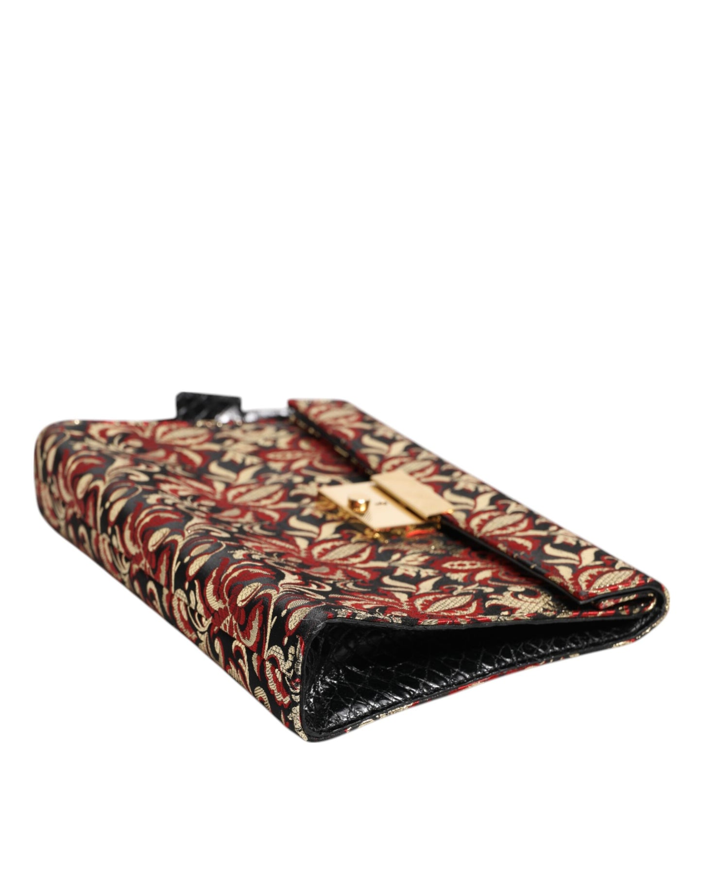 Dolce & Gabbana Multicolor Jacquard Floral Aktentasche – Exklusive Designer Laptop-Tasche