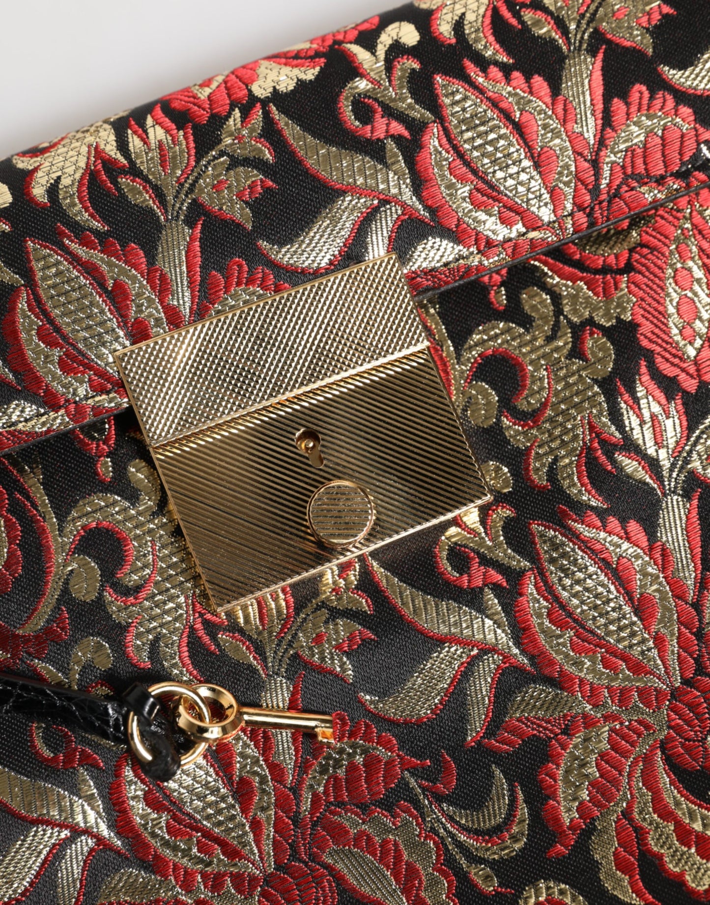 Dolce & Gabbana Multicolor Jacquard Floral Aktentasche – Exklusive Designer Laptop-Tasche