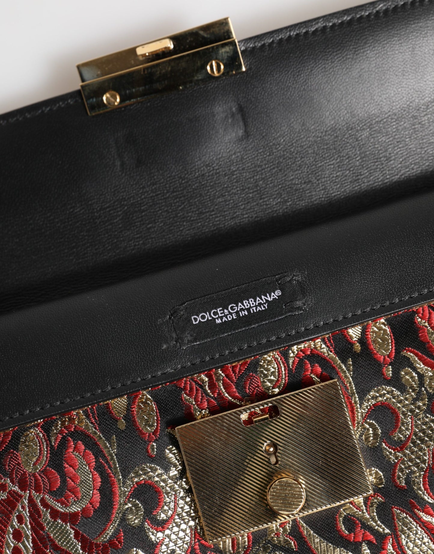 Dolce & Gabbana Multicolor Jacquard Floral Aktentasche – Exklusive Designer Laptop-Tasche