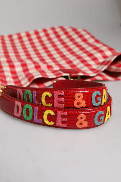 Dolce & Gabbana I Love Pizza Tasche mit Strass - Exklusive Tote Bag in Rot