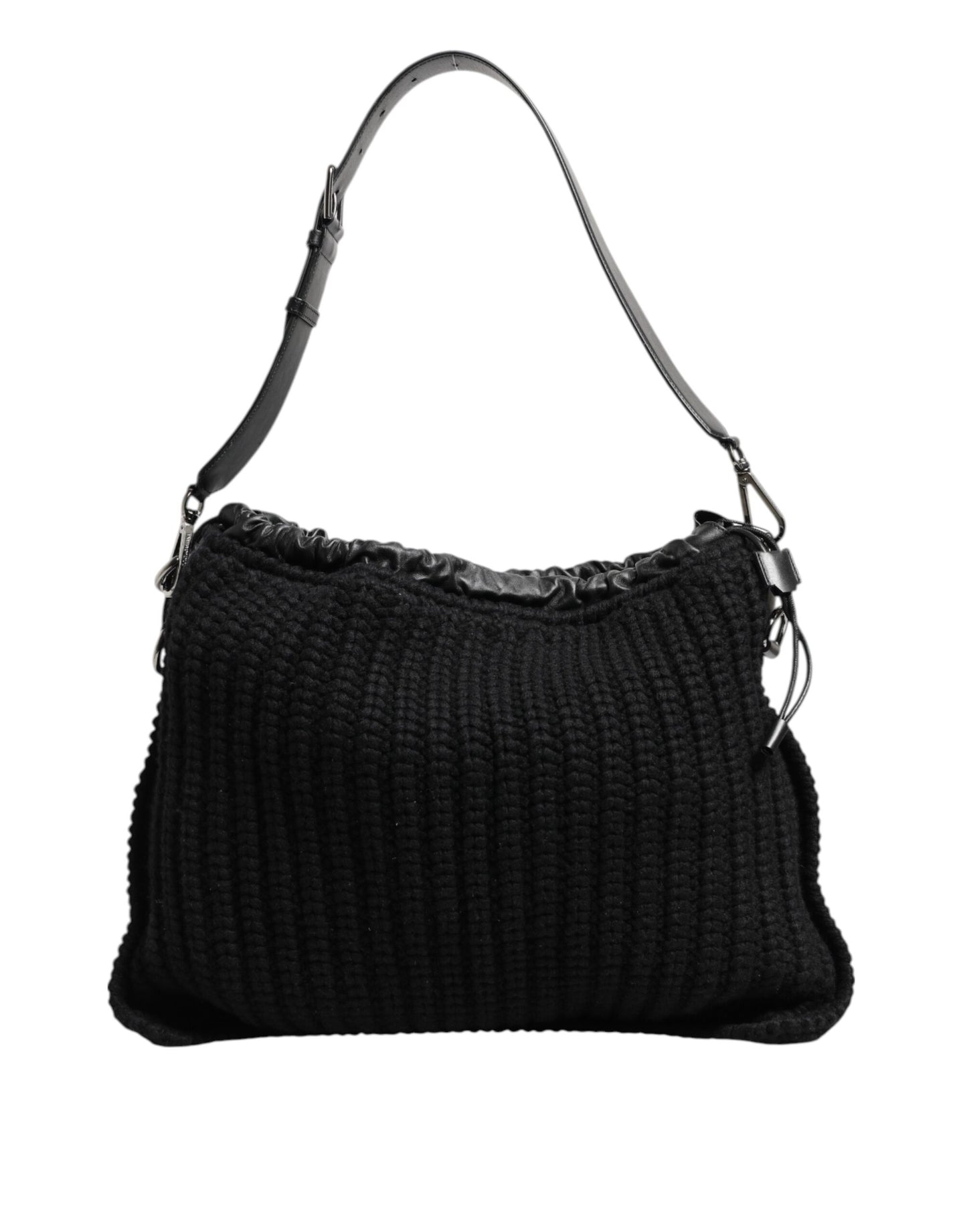 Dolce & Gabbana Schwarz Kaschmir Schultertasche für Damen – Eleganz und Stil