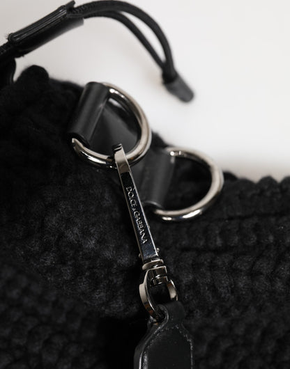 Dolce & Gabbana Schwarz Kaschmir Schultertasche für Damen – Eleganz und Stil