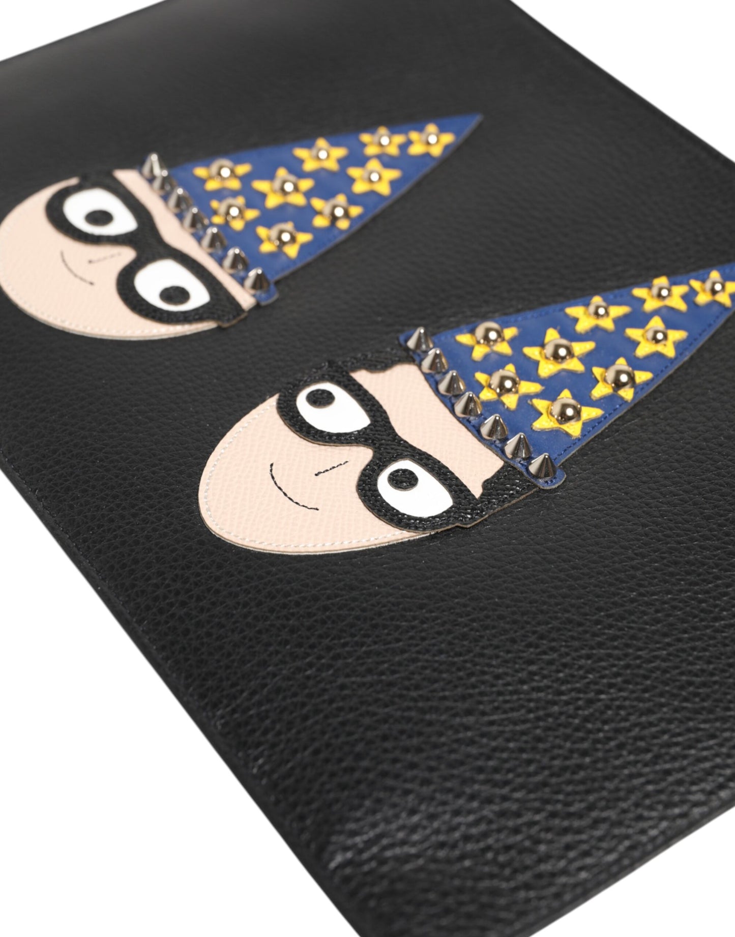 Dolce & Gabbana Schwarze Leder Herren Clutch Pouch Tasche - Eleganz in jedem Detail