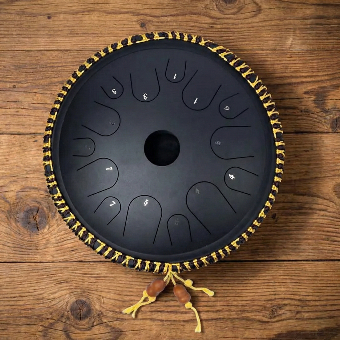 Hluru Tapping Tongue Drum "Schwarz" (14 Töne C-Dur)