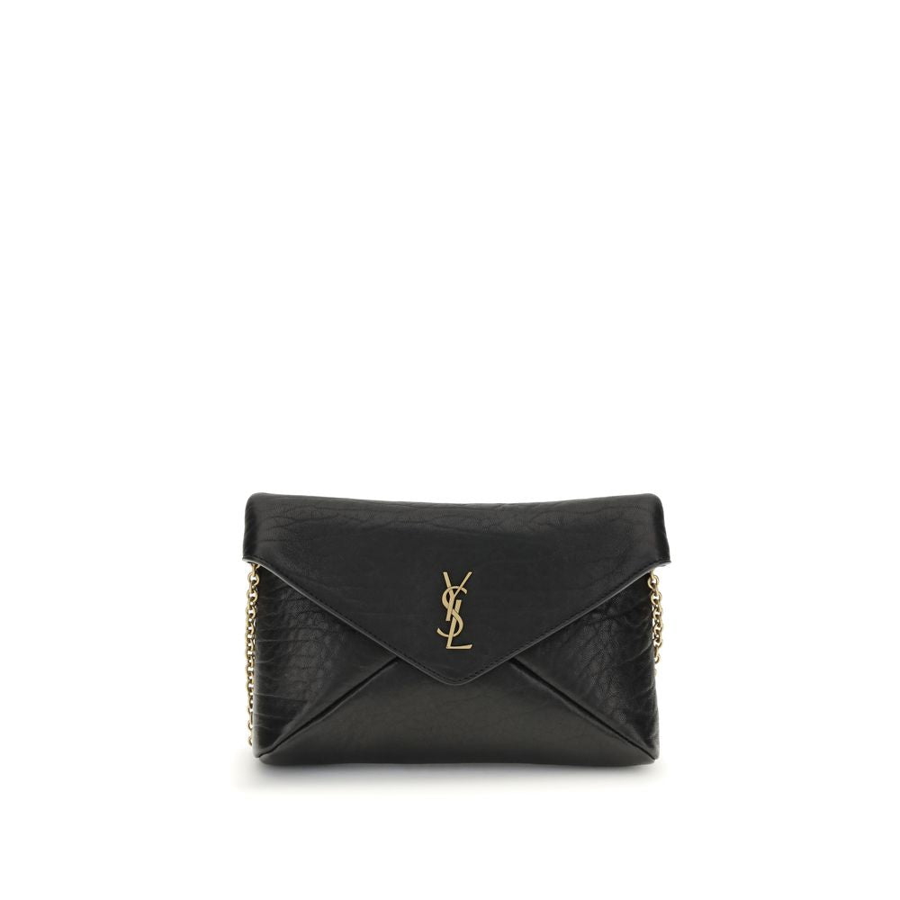 Saint Laurent Clutch-Tasche mit Cassandre-Kette – Eleganz trifft Vielseitigkeit