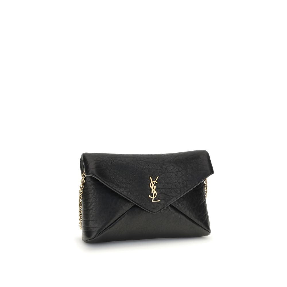 Saint Laurent Clutch-Tasche mit Cassandre-Kette – Eleganz trifft Vielseitigkeit