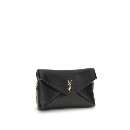 Saint Laurent Clutch-Tasche mit Cassandre-Kette – Eleganz trifft Vielseitigkeit