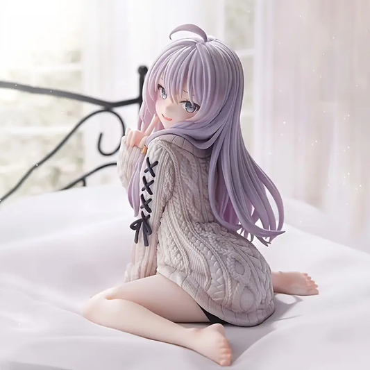Cute anime girl figurine made of PVC