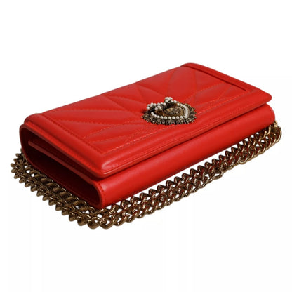 Dolce & Gabbana Rote Gesteppte Devotion Crossbody Handytasche 11 PRO