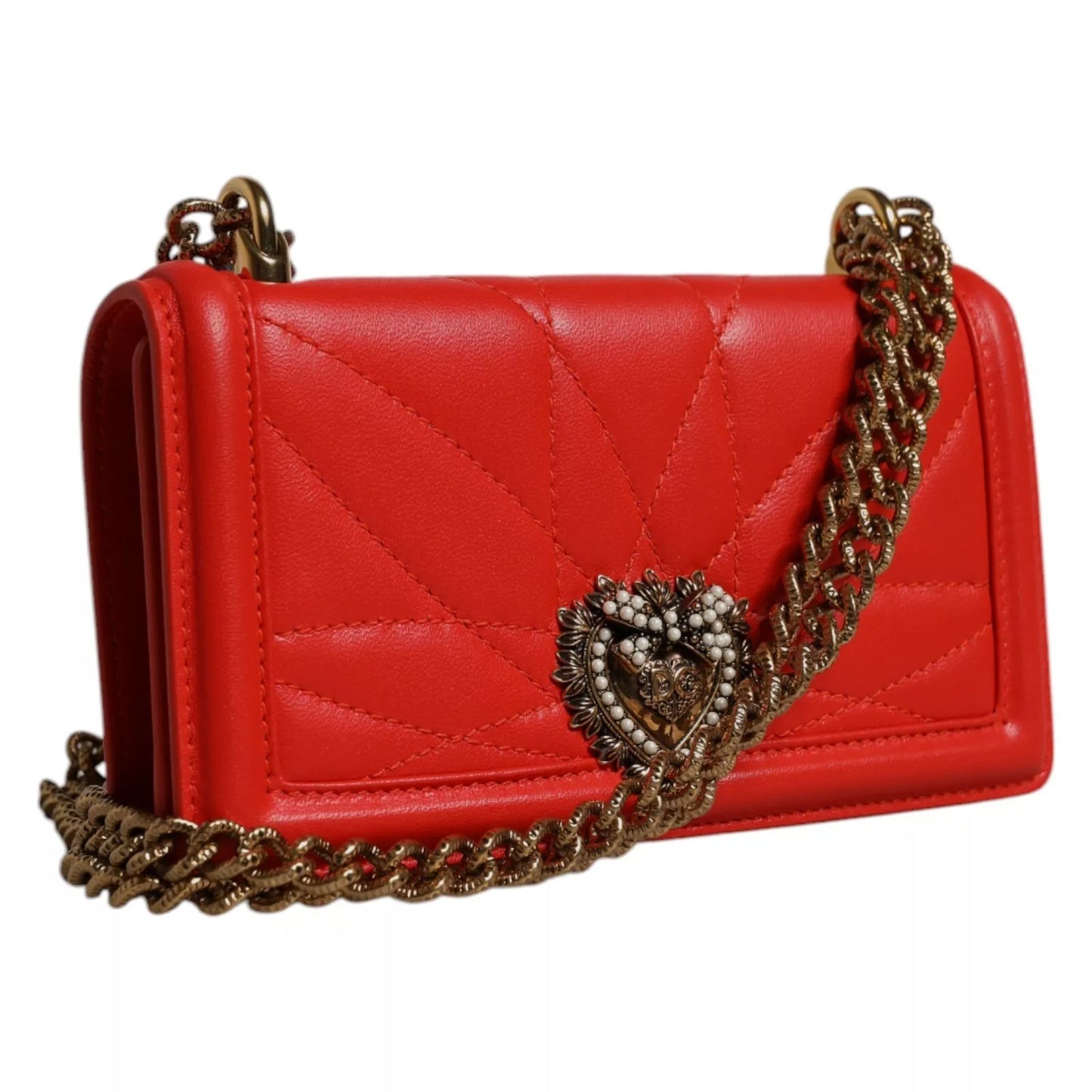 Dolce & Gabbana Rote Gesteppte Devotion Crossbody Handytasche 11 PRO