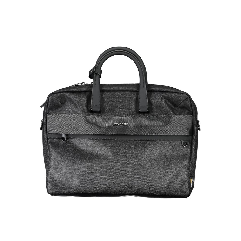 Elegancka czarna torebka damska Calvin Klein z poliestru