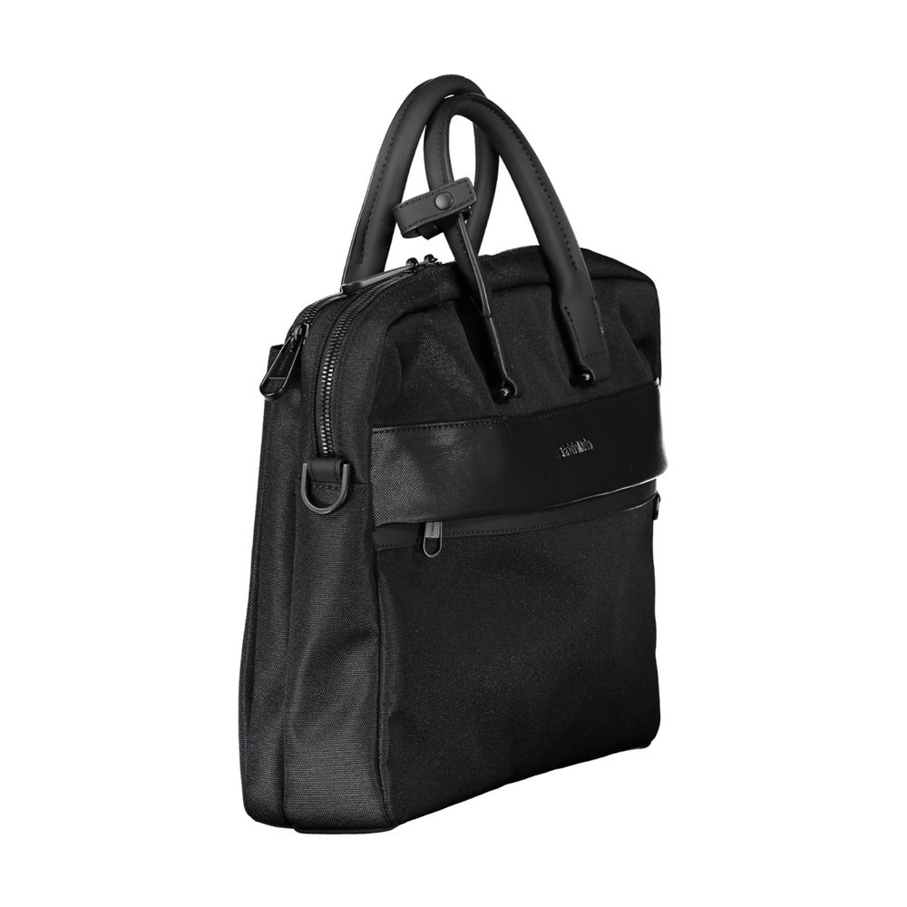 Elegancka czarna torebka damska Calvin Klein z poliestru