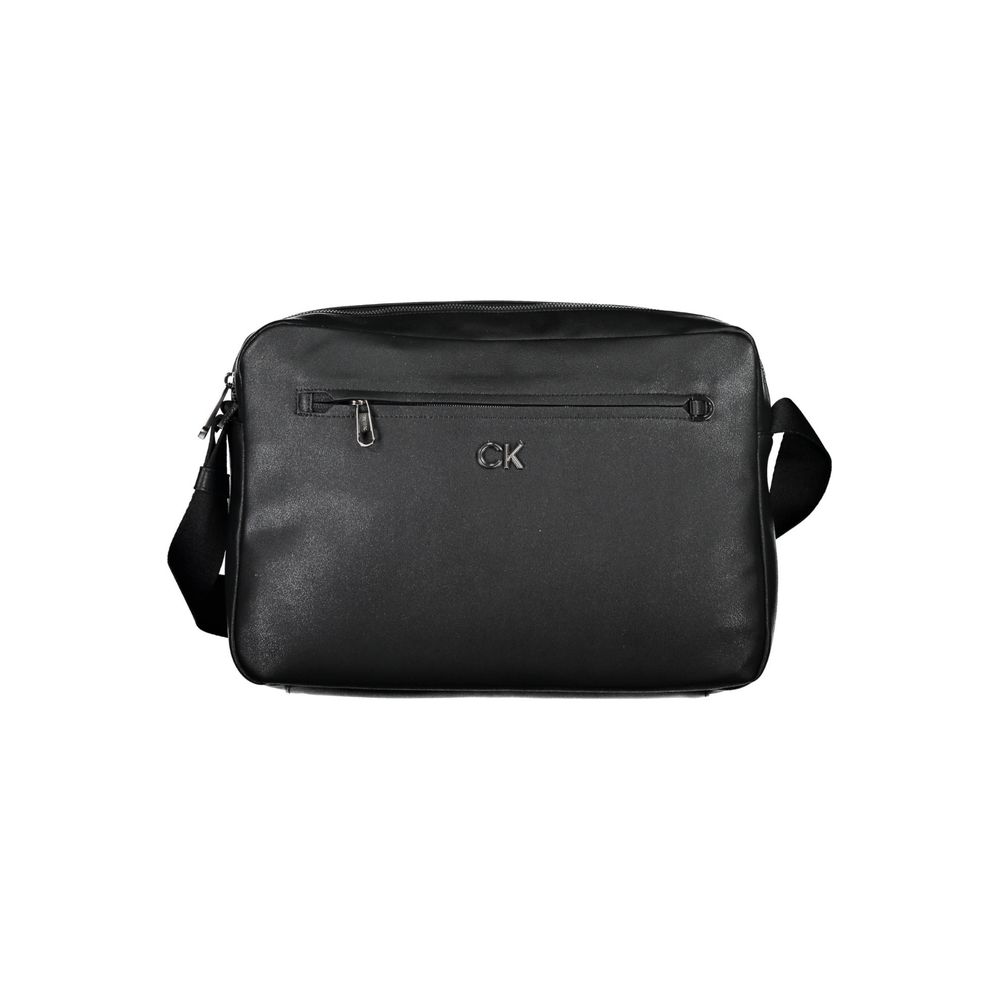 Calvin Klein Schwarze Polyester Handtasche für stilvolle Damen