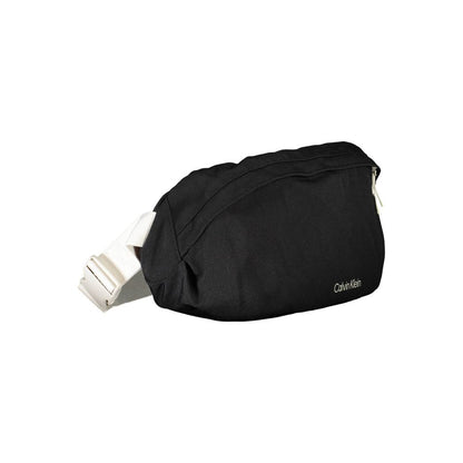 Calvin Klein Schwarze Polyester Handtasche – Elegante Luxus-Gürteltasche für Damen